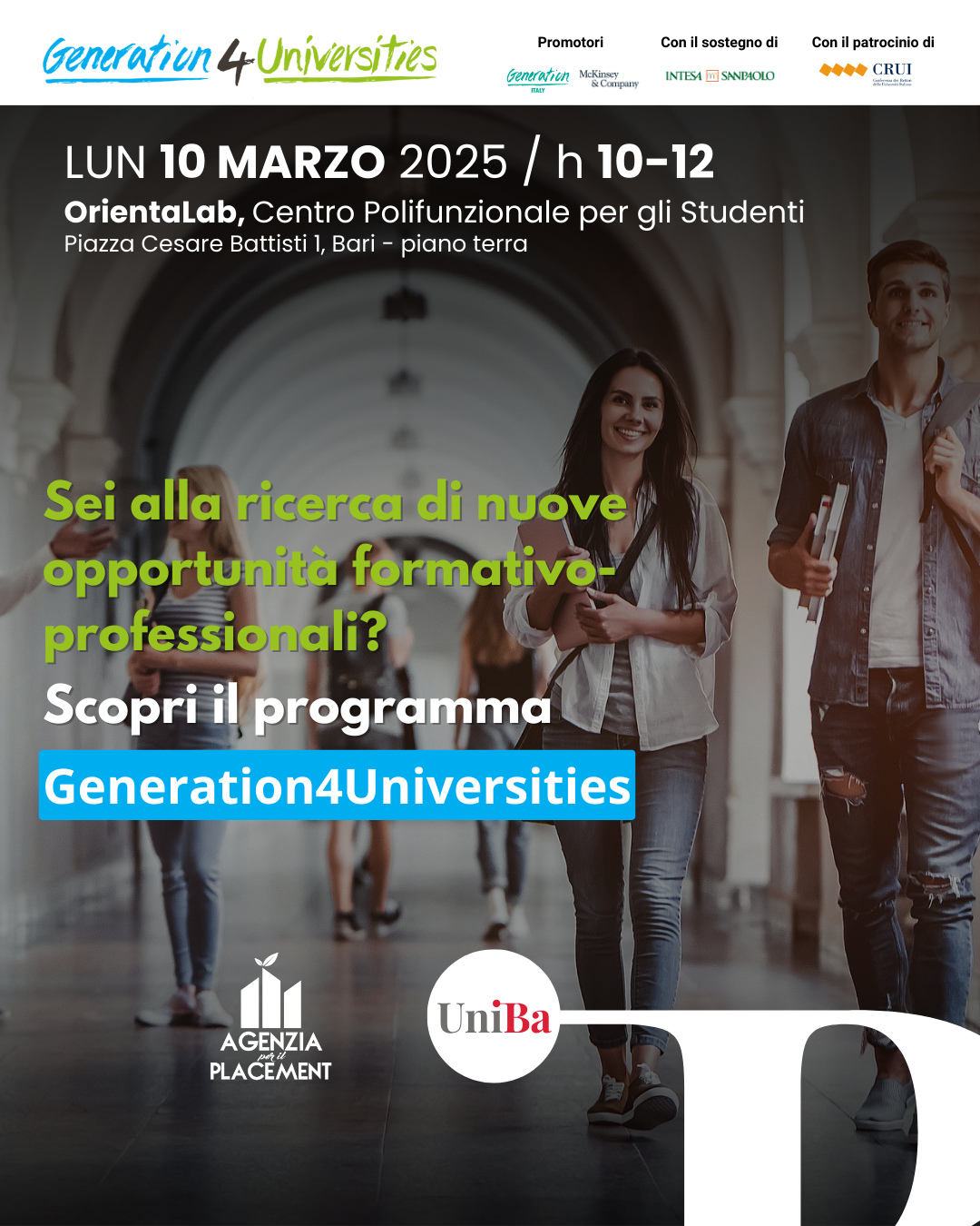Generation4Universities 10 marzo ad OrientaLab