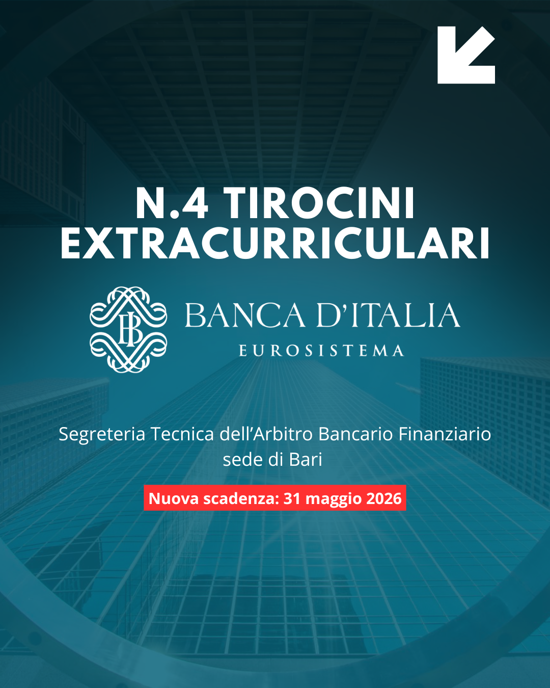 Tirocinio extracurriculare presso Banca d’Italia – ABF