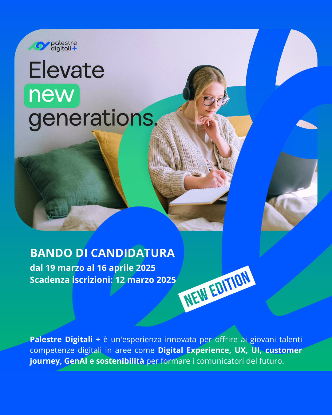 Al via la nuova edizione di Palestre Digitali +